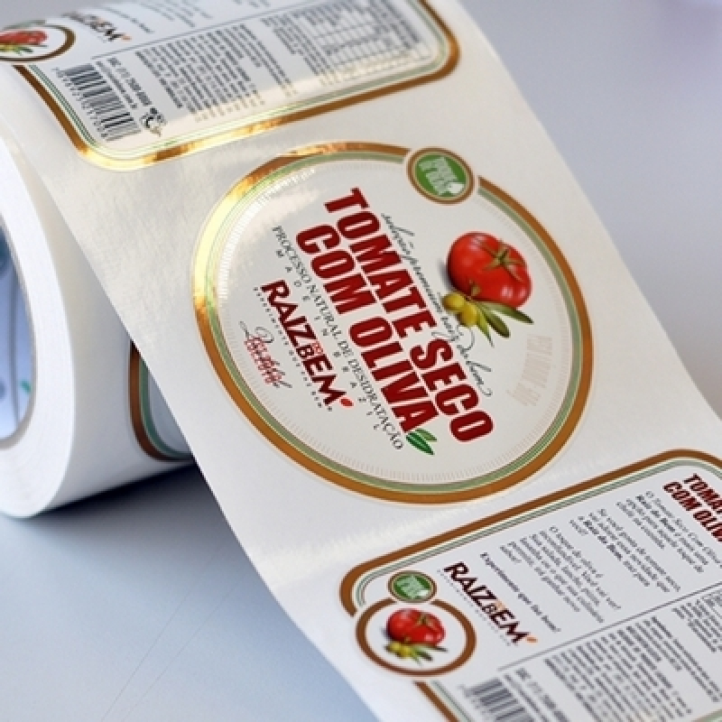 Impressão de Rótulo Personalizado para Alimentos Cotação Orleans - Impressão de Rótulo Transparente Personalizado